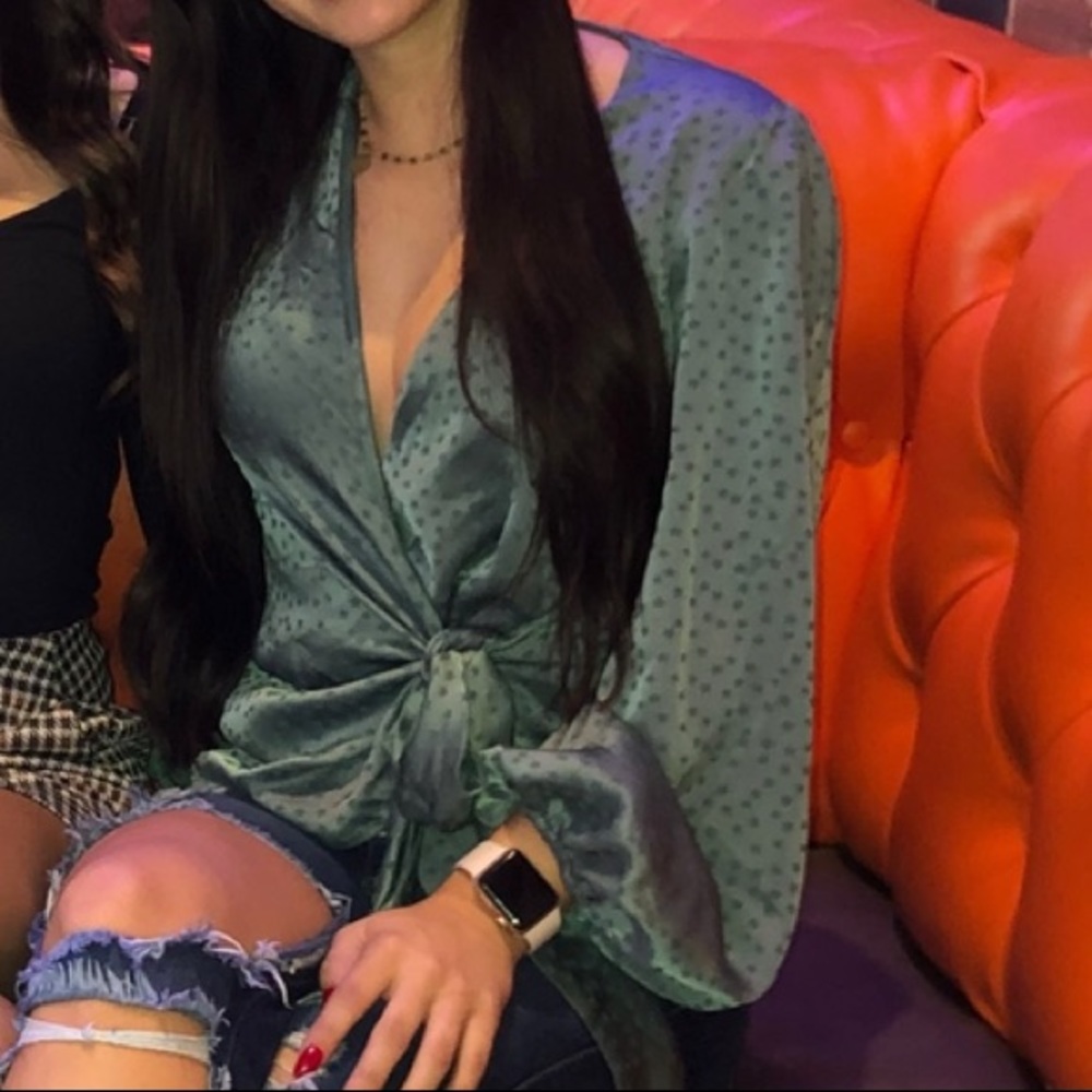 Lovers + Friends Teal Blouse